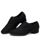 thumbnail image 2 of XIHAHA-zapatos de baile latino de salón para hombre, zapatillas de Jazz, tacón bajo, profesionales o de práctica, tela Oxford, 2 of 5