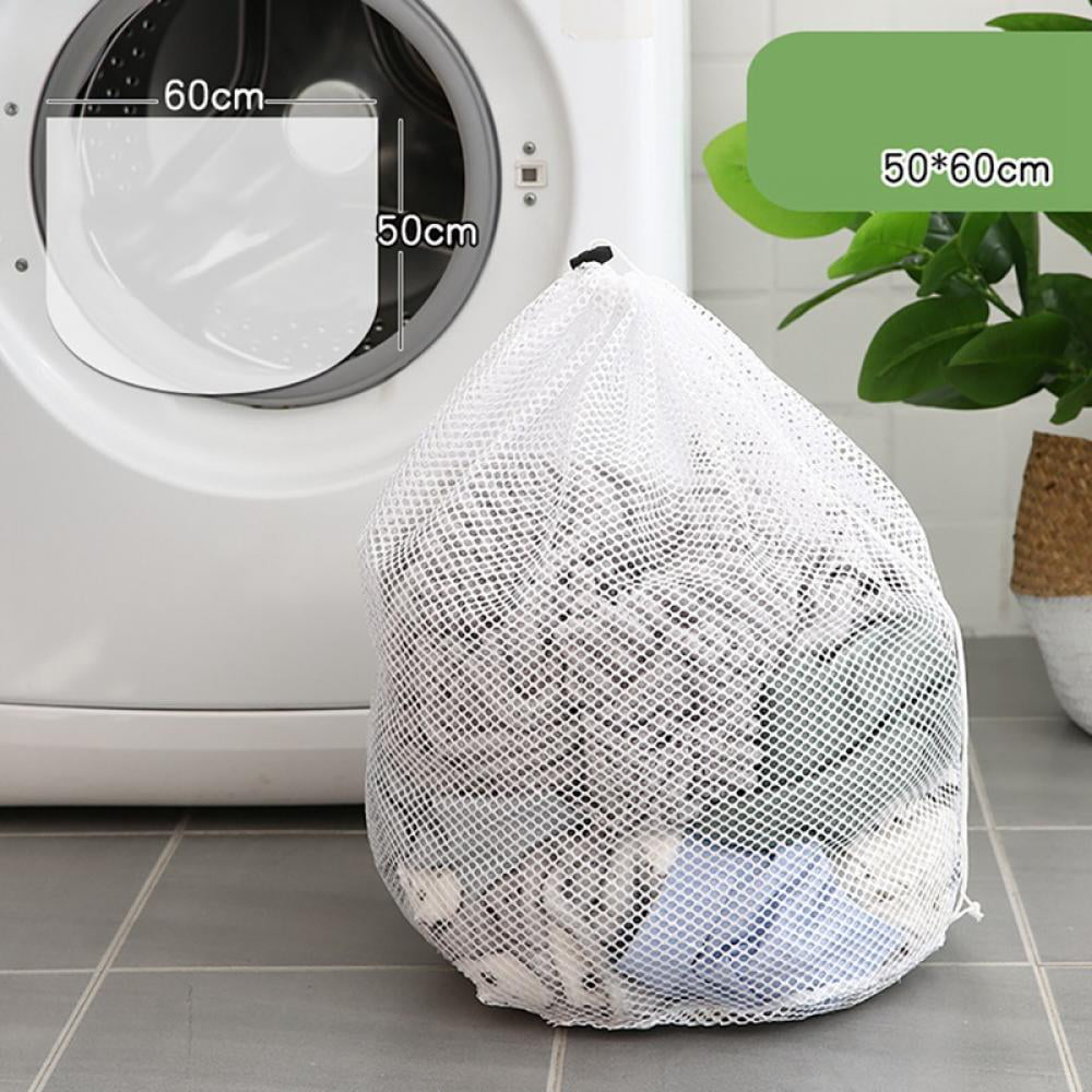 Laundry Bag,Large Washing Net Bags,Durable Fine Mesh Laundry Bag With  Lockable Drawstring For Big Clothes 
