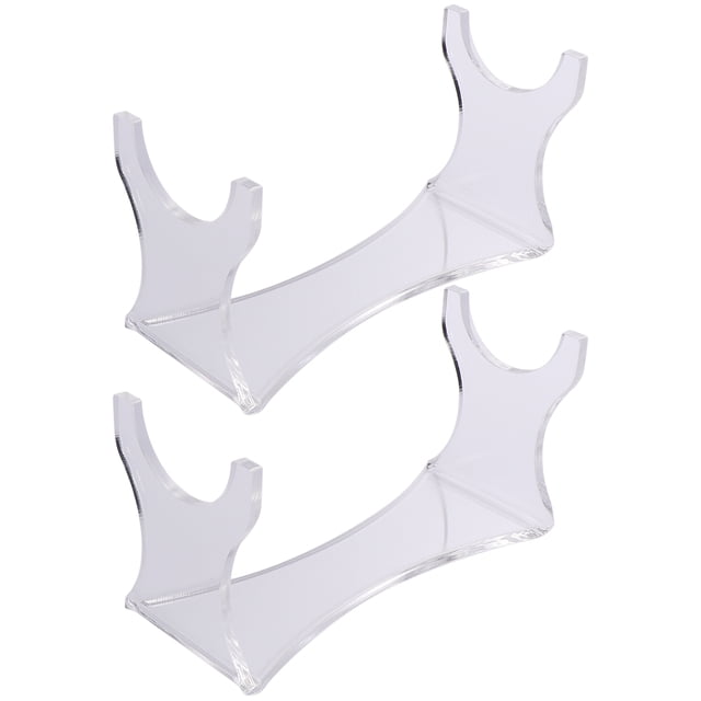 Shisuyan 2pcs Acrylic Storage Rack Sword Display Stand Shelf Transparent Sword Holder Organizer for Home Shop