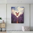 thumbnail image 6 of Kdxio Butterfly Over Lavender Pattern Canvas Wall Art 12x16 Inches - Waterproof HD Print Solid Wood Frame for Living Room & Bathroom,Vertical, 6 of 8