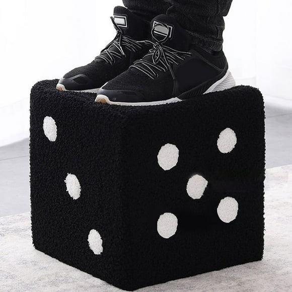 Taburete de cubo Jadeshay Taburete para pies Suave y Cómodo Dado