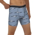 thumbnail image 5 of Sigee Cute Whale for Men's Boxer Briefs,Moisture Wicking and Breathable X-Large, 5 of 9