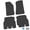 Black, variant on Flextread Floor Mats for 18-24 Jeep Wrangler JLU - Mopar Licensed Factory Fit - Black w/ Mojave Insert - 100% Made in USA