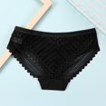 thumbnail image 5 of Gibobby Lencería sexy para mujer Ropa interior sin rastro de hielo transparente de mujer de encaje grande sexy Ropa interior de cintura media(Negro, M), 5 of 5