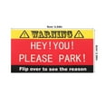 thumbnail image 2 of SHOWERORO 100pcs Caution Sign Outdoor for Road Safety Sign Multi Paper for Lot Managers, 2 of 6