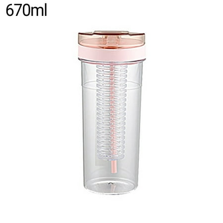 

Xssm Water Bottle 670/800ml - Folded Straw Dust-proof Wide Application Summer School Water Bottle with Lid for School