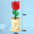thumbnail image 1 of Blocks Flower Bouquet Rose Building Block 3D Flower Model Valentine‘s Day DIY Block Brick Toy Kit for Girl Friend Adult Craft Gift, 1 of 7