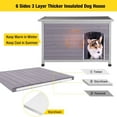 thumbnail image 3 of AIVITUVIN Wooden Dog House Puppy Kennels for Large/Medium/Small Dogs, Gray, 3 of 9