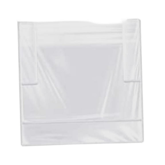 FITYLE Hair Salon Chair Cover Waterproof Fits Most Salon Chairs, Sturdy, Dustproof, Clear, Professional for Office Barber Shop Salon White Edge