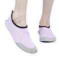 thumbnail image 2 of GrmtClth Boys And Girls Lightweight Water Sock Shoes Fast Drying Fabric For Summer Water Activities Purple 11-12 Years, 2 of 6