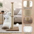 thumbnail image 2 of Tall Cat Scratching Post Large Cat Scratch Post for Indoor Cats with Durable Natural Sisal Rope Scratcher Post Tree Kitten Interactive Toy, 2 of 7