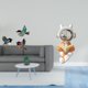 thumbnail image 2 of Escultura de pared de madera con forma de pájaro , estatua decorativa para jardín, estudio, sala de estar, chimenea, mesa, centro de mesa, d, 2 of 8