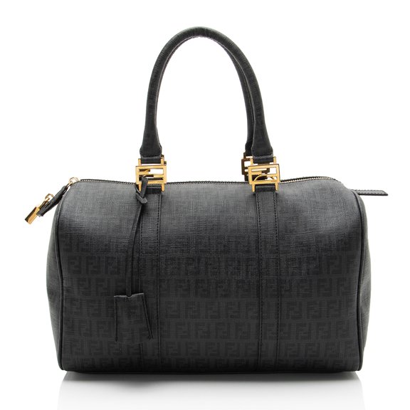 Pre-Owned Fendi Vintage Zucchino Forever Boston Bag