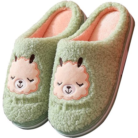 

DanceeMangoo Cute Slippers for Women Fuzzy Sheep Memory Foam Bedroom Slipper Cozy Indoor Outdoor Shoes