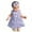 Purple, variant on ANINEO Baby Girl's Playwear Dress Ruffle Sleeve A-line Cute Bowknot Dresses Sundress