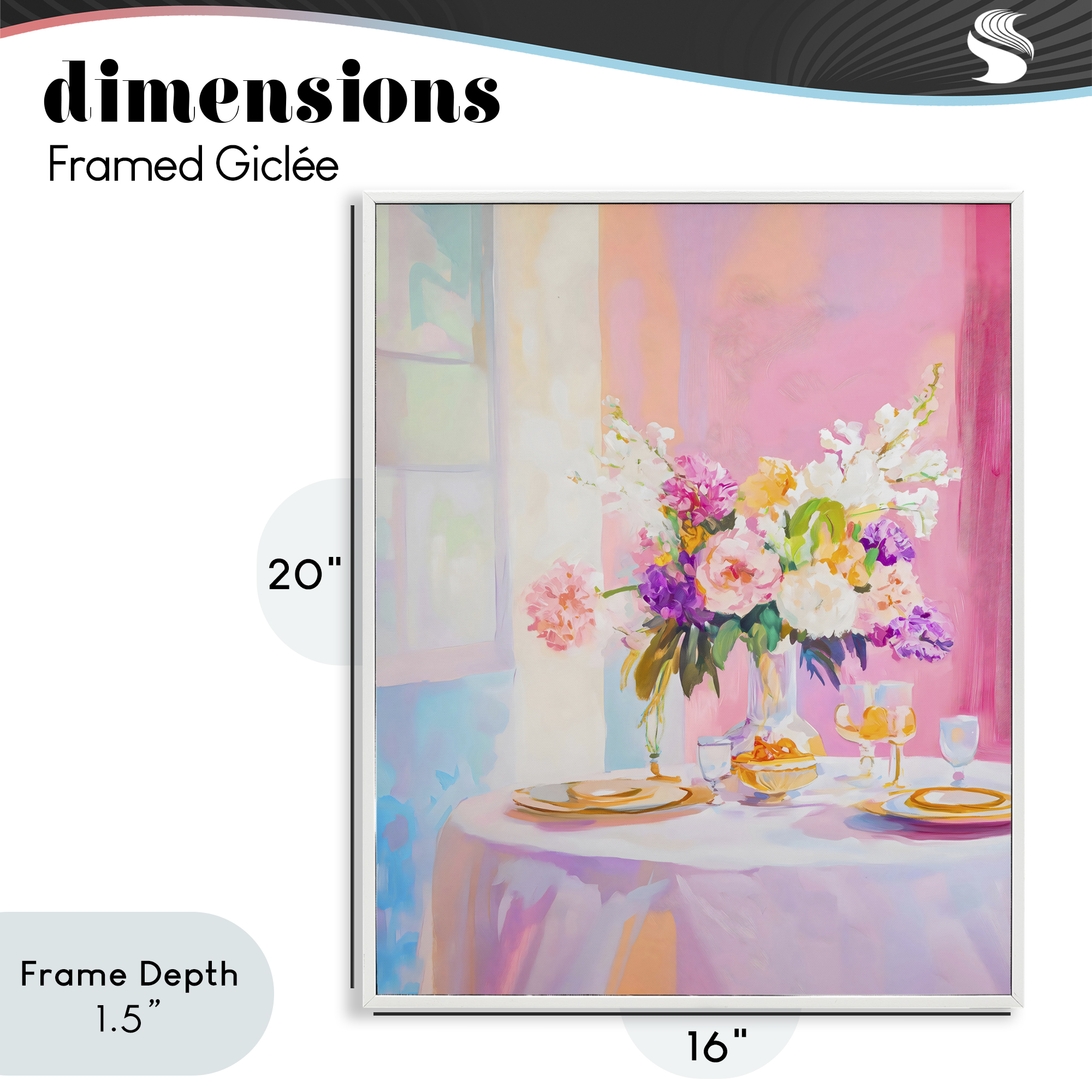 Stupell Industries Pink Brunch with Romantic Bouquet White Framed Giclee Art, design by The Prints Vibe