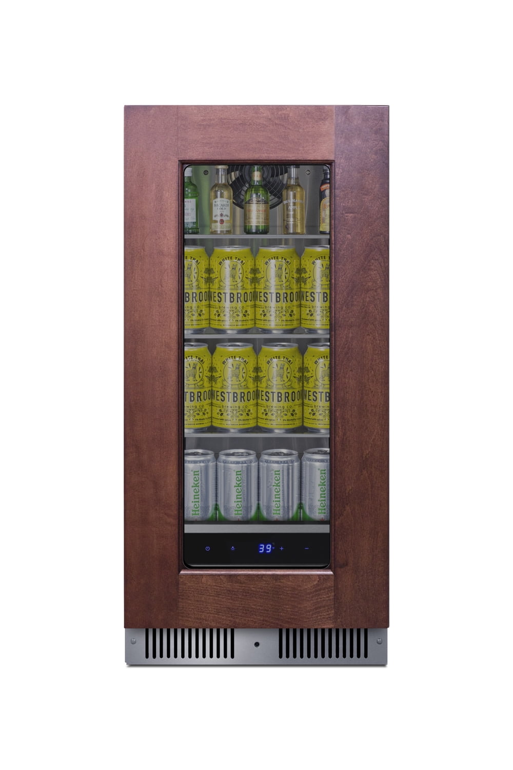 Summit Sdhg1533pnrlhd 15" Wide 40 Can Capacity Panel Ready Beverage Cooler - Panel Ready