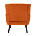 thumbnail image 7 of JINS&VICO Modern Soft Velvet Material Ergonomics Accent Chair Living Room Chair Bedroom Chair Home Chair With Black Legs For Indoor Home,Orange, 7 of 7
