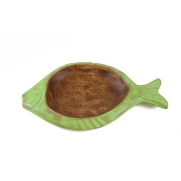 Beachcombers Mango Wood Fish Bowl  Multi