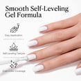 thumbnail image 3 of AZUREBEAUTY 18ML White Gel Nail Polish – Pure White Soak Off UV/LED Gel Polish for French Tips, High Gloss Solid White Nail Art Gel for DIY Manicure Salon Use, 3 of 9