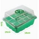thumbnail image 1 of Caja de 12 agujeros para cultivo de semillas, bandeja para sembrar plantas de jardín de invernadero (verde) Ndcxsfigh Libre de BPA, 1 of 4
