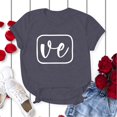 thumbnail image 4 of FASHOFT Valentines Couples Shirts Matching Couples Womens Long Sleeve Shirt Valentines Day Gifts for His and Her Grey M, 4 of 5