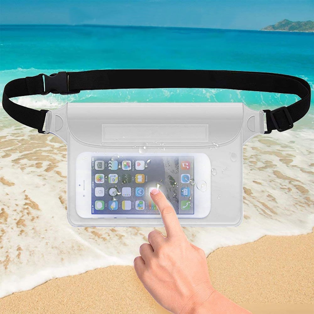 Waterproof Dry Pouch Shoulder Waist Belt Bag Case Pack Fishing Kayak Transparent 