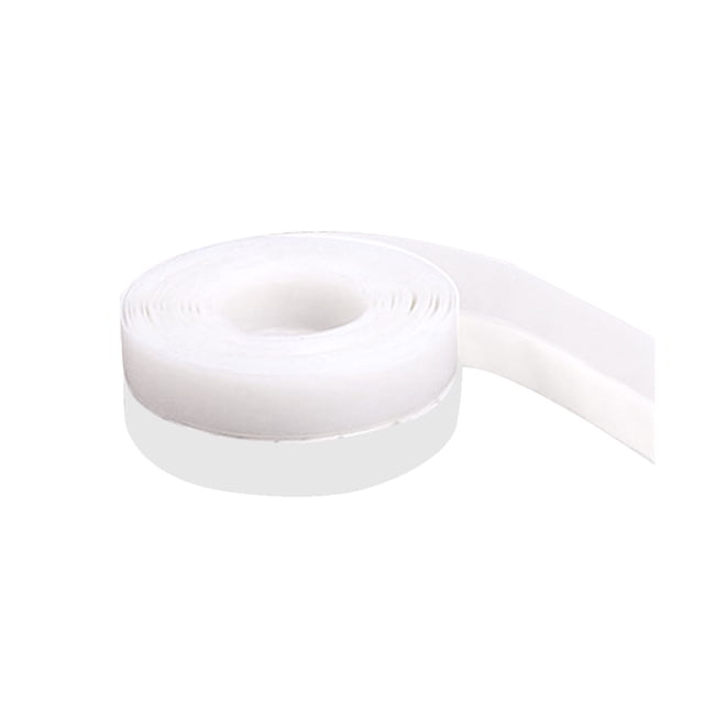Cinta de sellado de calafateo para puerta y ventana, para baño, inodoro, esquina de pared, tira de sellado adhesiva de PE impermeable, blanco, 35 mm kenally HA000708-06