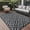 Black & Gray, variant on DEORAB Outdoor Rugs Waterproof Plastic Straw Mat 6'x9' Reversible for RV Patio Deck Beach Black & Brown