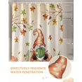 thumbnail image 6 of Fall Shower Curtain Pumpkin Gnome Bathroom Curtains with Hooks, Waterproof Fabric Sunflower Autumn Maple Leaves Branches Thanksgiving Bath Shower Curtains Set for Bathroom Bathtubs Decor 36x72 Inch, 6 of 7