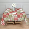 thumbnail image 3 of Pioneer Flower Floral Print Pattern Square Tablecloth, Waterproof Wipeable Spillproof Washable Table Cover for Home Kitchen Party Decor, 52"x52", 3 of 6