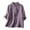 Purple, variant on Jamicy Women's Blouses Summer Outfits Ladies New Half-Sleeved Blouses Ruffled Collar Soft Loose Vintage Casual Tops