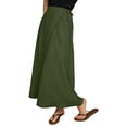 thumbnail image 2 of Maxi Wrap Skirts for Women Summer High Waisted Flowy A Line Casual Long Skirt Beach Vacation Clothes, 2 of 5