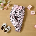 thumbnail image 6 of mgoYE Baby Girls Clothes 12 Months Newborn Infant Baby Girls Outfit Long Sleeve Ruffle Romper Floral Pants Headband Sets 0-18 Months(Pink,0-3 Months), 6 of 7