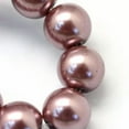 thumbnail image 3 of U8MO 105pcs/Strd 8~9mm Baking Painted Pearlized Glass Pearl Round Beads Loose Spacer-Saddle Brown*3, 3 of 4