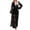 Black, variant on Women's Sexy Deep V Neck Boho Dress Lace Floral Ruffle Wedding Bridesmaid Cocktail Party Long Maxi Dress S White-5