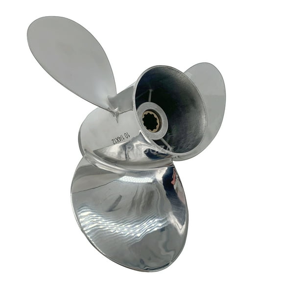 Boat Propeller 10 1/4x13 for Suzuki Outboard DF25-30 4 STROKE Stainless Steel 10 Tooth OEM NO:99105-00600-13P 10.25x13