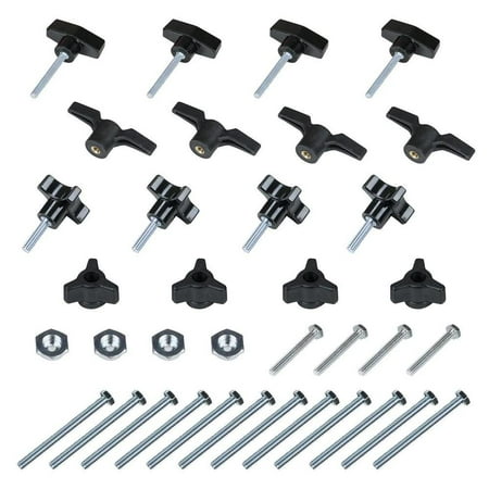 UPC: 0843441100300 | POWERTEC 71130 Pro-Series Woodworking Jigs and Fixtures Hardware Kit | 36 Piece Set
