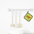 thumbnail image 3 of Caroline's Treasures Highland Cow Green Pair of Pot Holders, 3 of 3