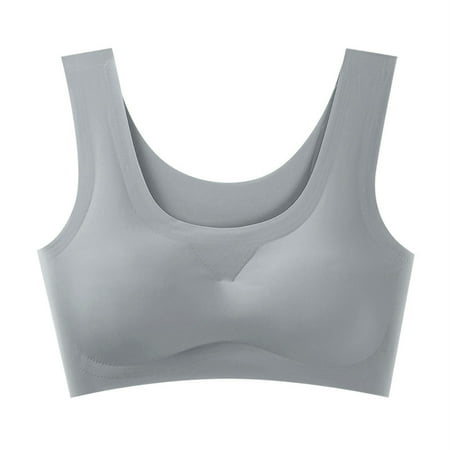 Ultra Thin Ice Silk Sports Bra for Big Busted Women Bras for Women Comfy Backless Bra Beauty Back Yoga Gym Front Closure Bra Running Workout Bra with Sports Bra Padded Removable Pads Light