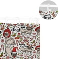 thumbnail image 5 of Coolnut Pug Dog On Christmas Bath Shower Curtain Liners 72x72in 100% Polyester Waterproof with Curtain Hook, 5 of 6