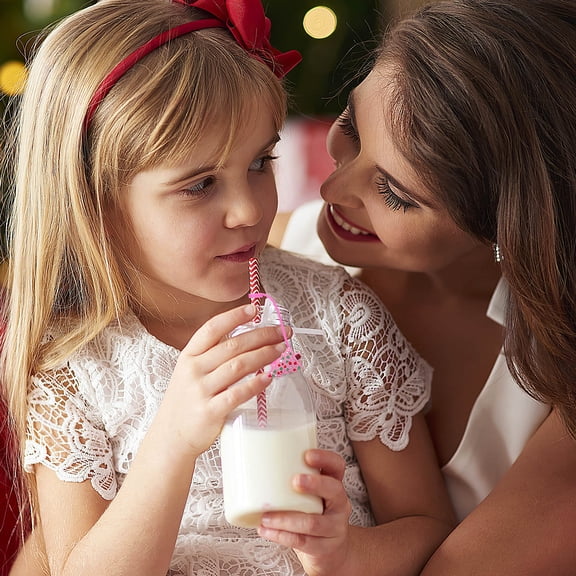 SWETRACE 9Pcs Cartoon Silicone Straw Caps for Christmas Occasions and Everyday Use