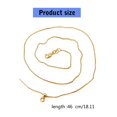 thumbnail image 3 of FENOHREFE 5pcs Adjustable Needle Clasp Beading Necklace Flat Chain Fashionable Women's Jewelry Making Craft Accessory, 3 of 8