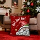 thumbnail image 5 of Funda de almohada corta de felpa con adornos navideños de 45 x 45 cm para el hogar, sofá, dormitorio, sin relleno, decoración de Halloween, otoño, adornos navideños., 5 of 6