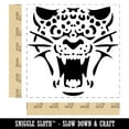 thumbnail image 2 of Ferocious Snarling Leopard Jaguar Jungle Cat Self-Inking Rubber Stamp Ink Stamper - Red Ink - Large 1-1/2 Inch, 2 of 7