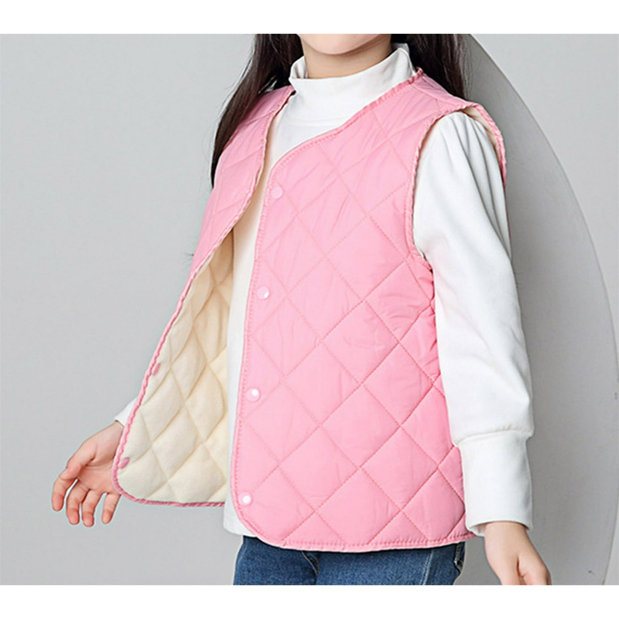 TIIFIS Gilet Bouffant Pour Fee - Veste D'hiver Longue Taille Sans