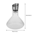 thumbnail image 3 of Red Wine Carafe Decanter with Aerator Filter Crystal for Bars 50 oz/ 1500ml, 3 of 14
