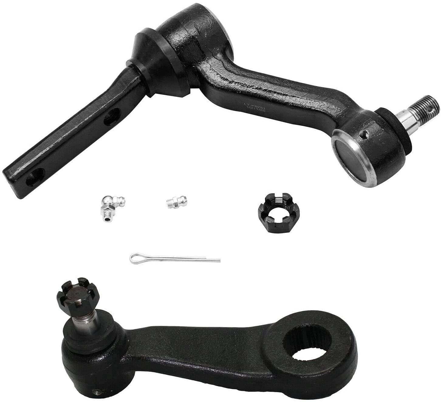Detroit Axle - 4WD Front Suspension Kit for Chevy Blazer S10 GMC Jimmy Sonoma Isuzu Hombre Olds Bravada 4 Upper & Lower Ball Joints Pitman & Idler Arms 2 Sway Bars Replacement