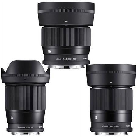 UPC: 0192223157712 | 16mm  30mm  56mm f/1.4 DC DN Contemporary 3-Lens Kit for Leica L