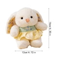 thumbnail image 3 of Plush Bunny Toy, Soft Cute, 1 Pack, Cuddle Gift for Kids Nursery Decoration, 3 of 9